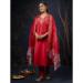 Picture of Shapely Silk Dark Red Readymade Salwar Kameez