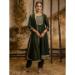 Picture of Silk Dark Olive Green Readymade Salwar Kameez