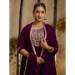 Picture of Fine Silk Purple Readymade Salwar Kameez