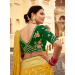 Picture of Fine Silk Golden Rod Saree
