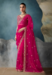 Picture of Alluring Satin Hot Pink Saree