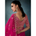 Picture of Alluring Satin Hot Pink Saree