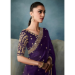 Picture of Comely Satin Purple Saree