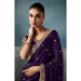 Picture of Comely Satin Purple Saree