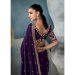 Picture of Comely Satin Purple Saree
