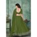 Picture of Beautiful Georgette Dark Olive Green Lehenga Choli