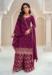 Picture of Chiffon Saddle Brown Straight Cut Salwar Kameez