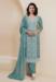 Picture of Georgette Slate Grey Straight Cut Salwar Kameez