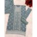 Picture of Georgette Slate Grey Straight Cut Salwar Kameez