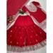 Picture of Statuesque Georgette Fire Brick Readymade Salwar Kameez