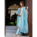 Picture of Delightful Silk Powder Blue Readymade Salwar Kameez
