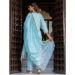 Picture of Delightful Silk Powder Blue Readymade Salwar Kameez