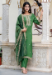 Picture of Silk Dark Olive Green Readymade Salwar Kameez