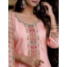 Picture of Pretty Silk Wheat Readymade Salwar Kameez