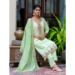 Picture of Excellent Silk Dark Sea Green Readymade Salwar Kameez