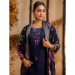 Picture of Taking Silk Midnight Blue Readymade Salwar Kameez