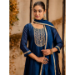 Picture of Splendid Silk Navy Blue Readymade Salwar Kameez