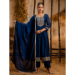 Picture of Splendid Silk Navy Blue Readymade Salwar Kameez
