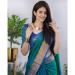 Picture of Delightful Silk Teal Saree