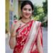 Picture of Bewitching Silk Crimson Saree