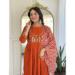 Picture of Beauteous Cotton Orange Red Readymade Salwar Kameez