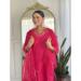 Picture of Well Formed Cotton Crimson Readymade Salwar Kameez