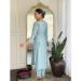 Picture of Cotton Light Slate Grey Readymade Salwar Kameez