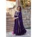 Picture of Exquisite Georgette Purple Readymade Gown
