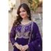 Picture of Exquisite Georgette Purple Readymade Gown