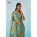 Picture of Chiffon Dark Sea Green Readymade Salwar Kameez