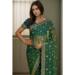 Picture of Good Looking Georgette Sea Green Saree