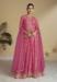 Picture of Chiffon Rosy Brown Straight Cut Salwar Kameez