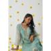 Picture of Chiffon Dark Sea Green Readymade Salwar Kameez