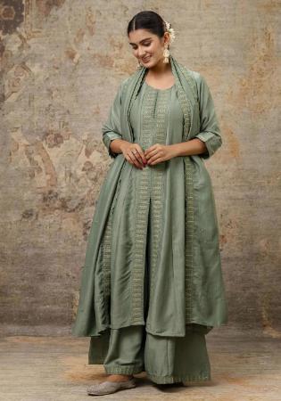 Picture of Admirable Silk Grey Readymade Salwar Kameez