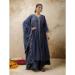 Picture of Comely Silk Midnight Blue Readymade Salwar Kameez