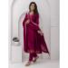 Picture of Appealing Silk Maroon Readymade Salwar Kameez