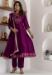 Picture of Appealing Silk Purple Readymade Salwar Kameez
