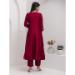 Picture of Fine Silk Dark Red Readymade Salwar Kameez