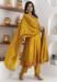 Picture of Statuesque Silk Dark Golden Rod Readymade Salwar Kameez