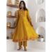 Picture of Statuesque Silk Dark Golden Rod Readymade Salwar Kameez