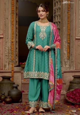 Picture of Amazing Chiffon Sea Green Readymade Salwar Kameez