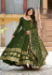 Picture of Exquisite Silk Dark Olive Green Party Wear Gown