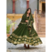 Picture of Exquisite Silk Dark Olive Green Party Wear Gown