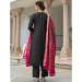 Picture of Statuesque Cotton Black Readymade Salwar Kameez