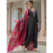 Picture of Statuesque Cotton Black Readymade Salwar Kameez