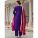 Picture of Fine Cotton Purple Readymade Salwar Kameez