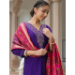Picture of Fine Cotton Purple Readymade Salwar Kameez