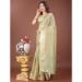 Picture of Stunning Organza Dark Sea Green Saree