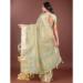 Picture of Stunning Organza Dark Sea Green Saree