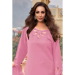 Picture of Chiffon Pale Violet Red Straight Cut Salwar Kameez